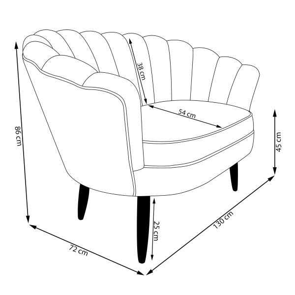 Imagem de Namoradeira Pétala Veludo, Sala de Estar, Estética, Sala, Decoração