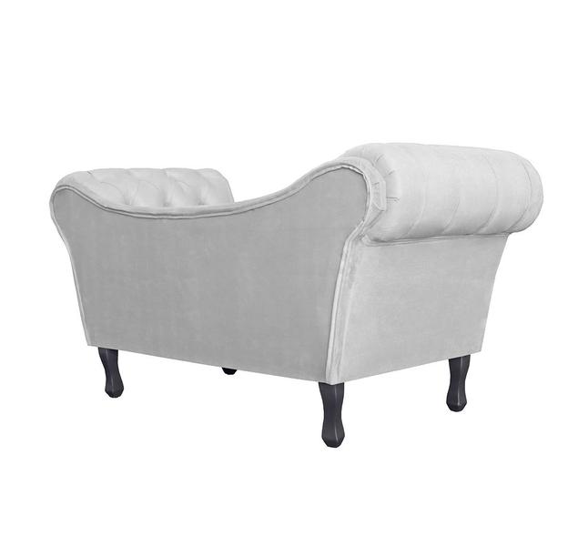 Imagem de Namoradeira Sofá Decorativa Para Salão de Beleza Londres 160 Suede Branco DL Decor