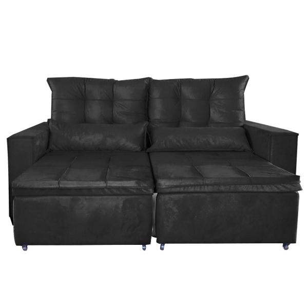 Imagem de Namoradeira Sofa Retratil e Reclinavel Julia 2M Sala Escritorio 