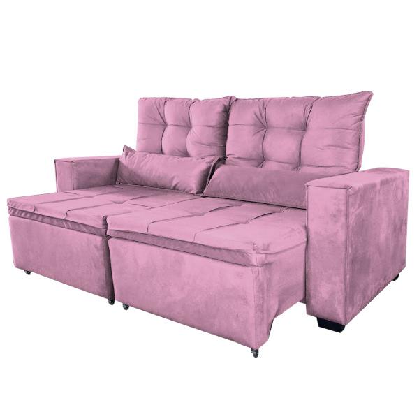 Imagem de Namoradeira Sofa Retratil e Reclinavel Julia 2M Sala Escritorio 