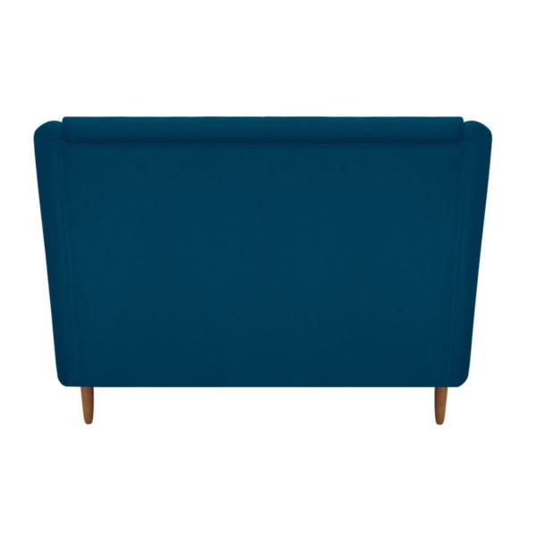 Imagem de Namoradeira Tila Decorativa  2 Lugares Suede Azul Royal