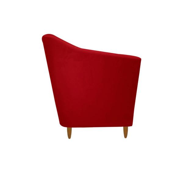 Imagem de Namoradeira Tila Decorativa  2 Lugares Suede Vermelho