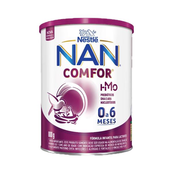 Imagem de Nan Comfor Fórmula Infantil Em Pó 0 A 6 Meses Pote 800g Nestlé