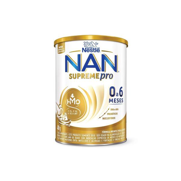 Nan Supreme Pro Fórmula Infantil 0 A 6 Meses Pote 400g Nestlé Imagem de Nan Supreme Pro Fórmula Infantil 0 A 6 Meses Pote 400g Nestlé