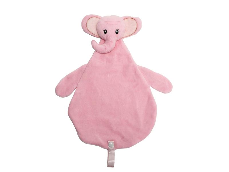 Imagem de Naninha Algodão Elefante Rosa Baby Pil