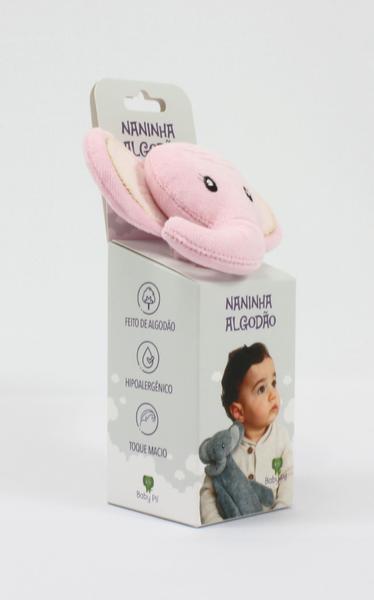 Imagem de Naninha Algodão Elefante Rosa Baby Pil