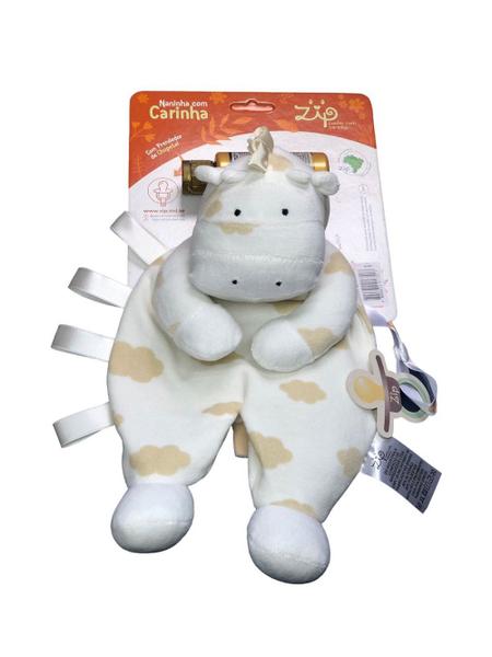 Imagem de Naninha com Carinha Girafa Rosa Multifunções Tag Zip Toys