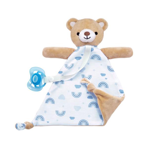 Imagem de Naninha com Prendedor de Chupeta Urso Azul Buba 14558