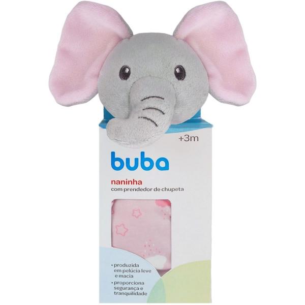 Imagem de Naninha Com Prendedor Elefante Rosa Buba