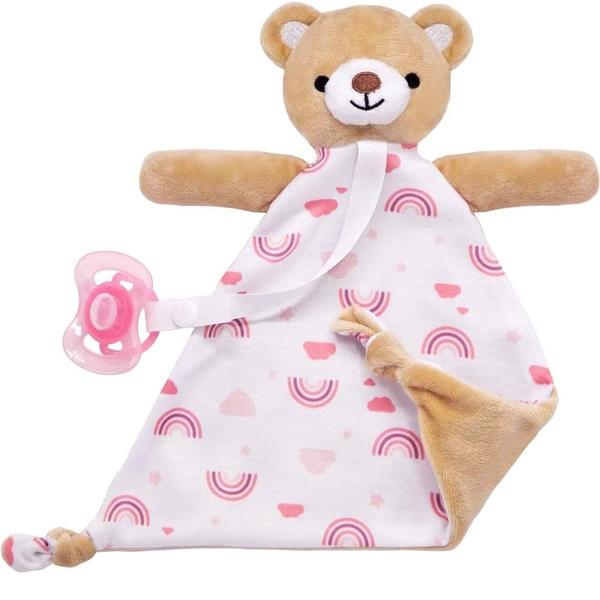 Naninha Com Prendedor Urso Rosa Buba Imagem de Naninha Com Prendedor Urso Rosa Buba