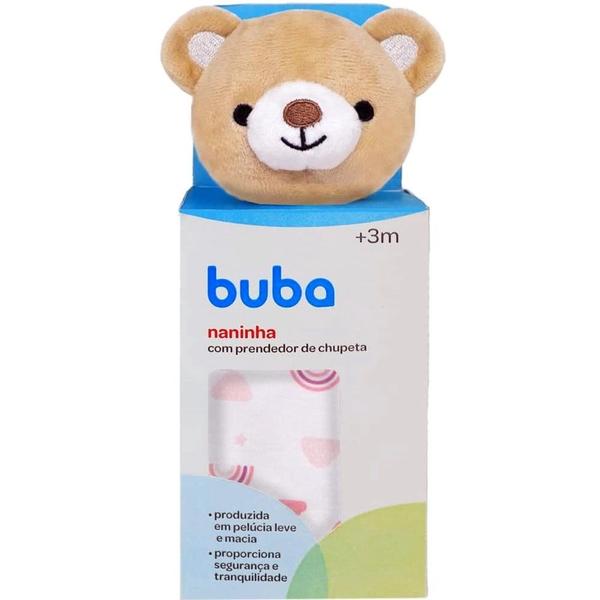 Naninha Com Prendedor Urso Rosa Buba Imagem de Naninha Com Prendedor Urso Rosa Buba