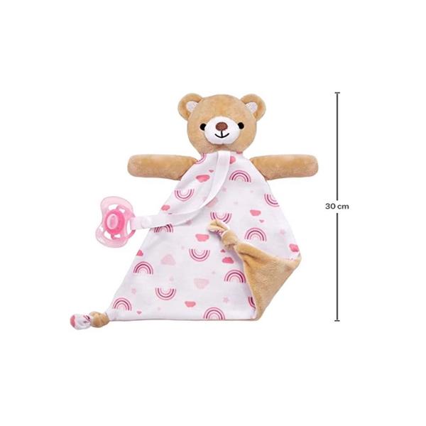 Imagem de Naninha Com Prendedor Urso Rosa Buba