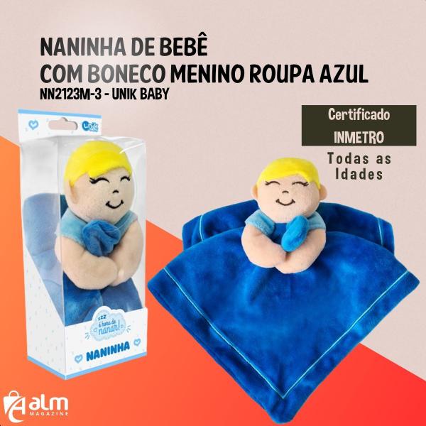 Imagem de Naninha De Bebê Boneco Menino Macio Não Causa Alergia UNIK