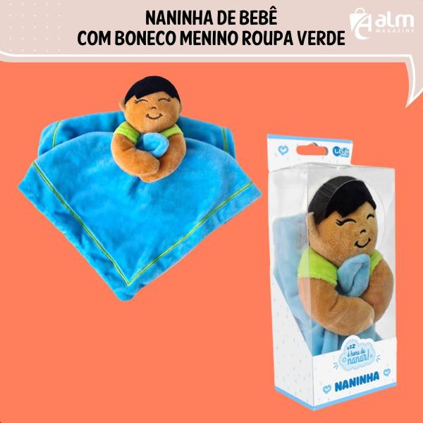 Imagem de Naninha De Bebê Boneco Menino Macio Não Causa Alergia UNIK