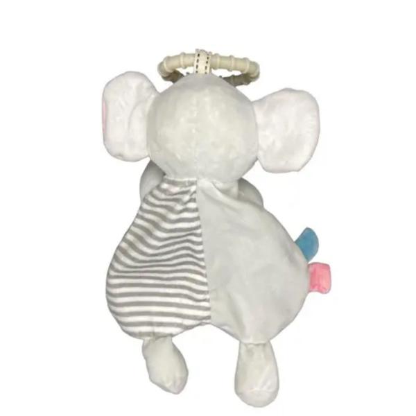 Imagem de Naninha De Bichinhos P/ Bebe Elefante Color Baby 30cm Macio