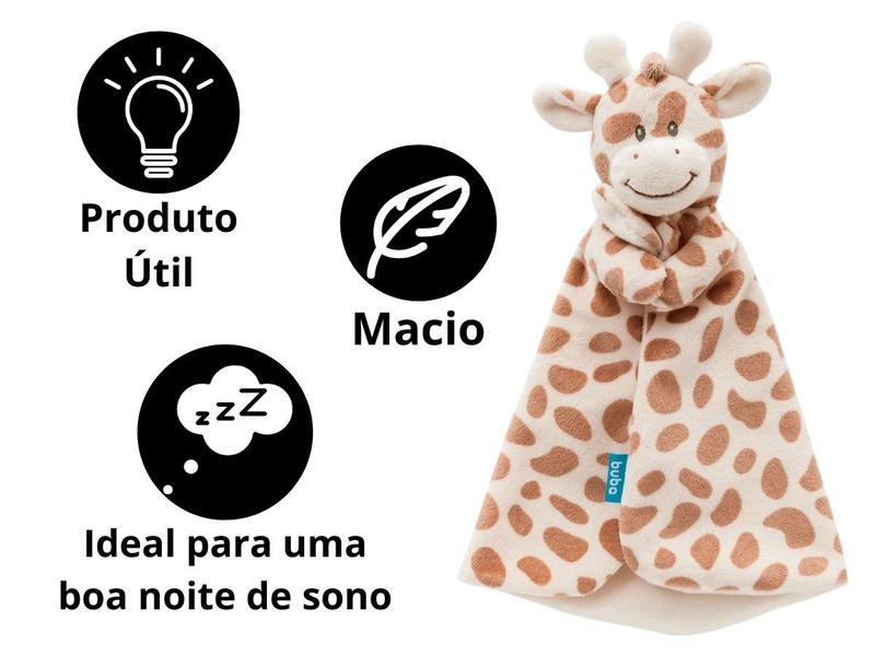 Imagem de Naninha Para Bebe Antialérgica Pelúcia Macia Fofa Menina Menino Buba Leão Girafa