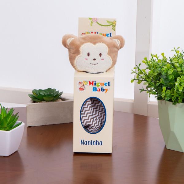 Imagem de Naninha Para Bebe Bichinhos Naninha De Bebe Macaco Pelúcia