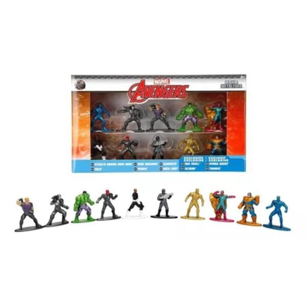 Imagem de Nano Metalfigs Marvel Avengers 10-Pack