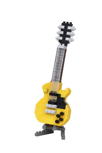 Imagem de Nanoblock Guitarra Elétrica Amarela - Kit de Construção da Série Colecionável