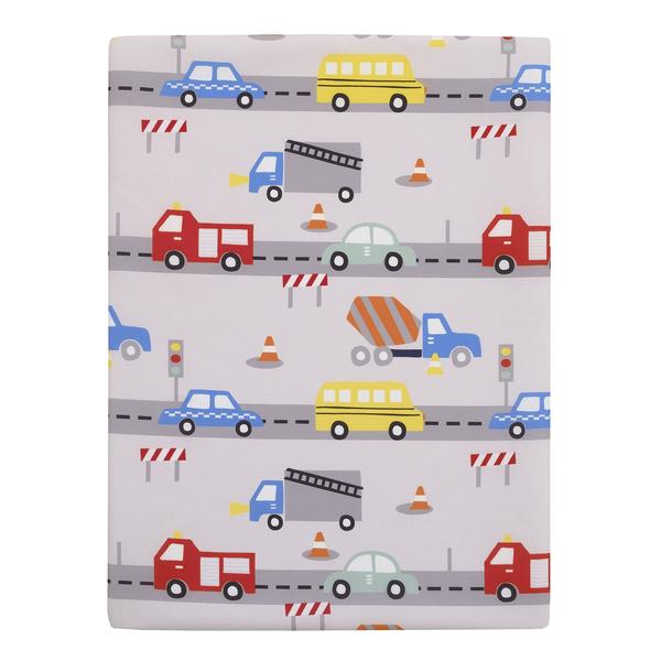 Imagem de Nap Pad Sheet Everything Kids Construction Bus Truck Car