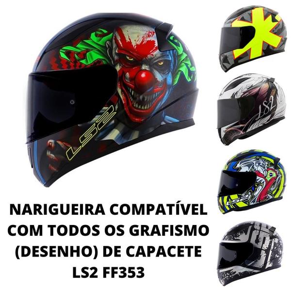 Imagem de Narigueira Capacete Ls2 FF358 FF353 Polivisor Norisk Razor