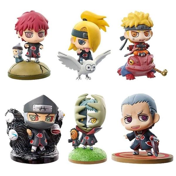 Imagem de Naruto Shippuden: Figuras de Ação Sasuke, Kakashi e Gaara - Bonecos de PVC