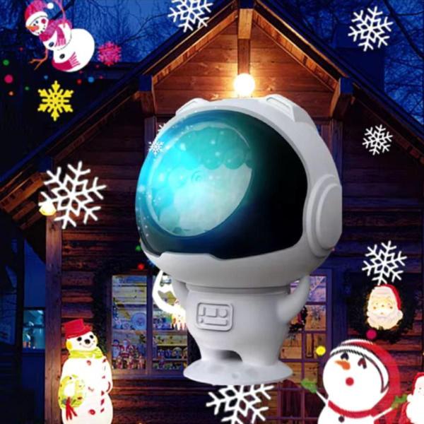 Imagem de Natal Com Projetor Refletor Robô Astronauta Decoração Portátil Compacto Festa Durabilidade