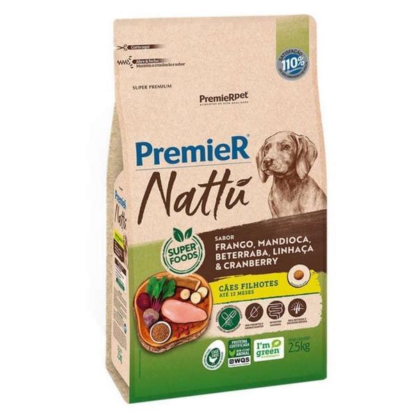 Imagem de Nattu Cães Filhotes sabor Mandioca 2,5kg - Premier