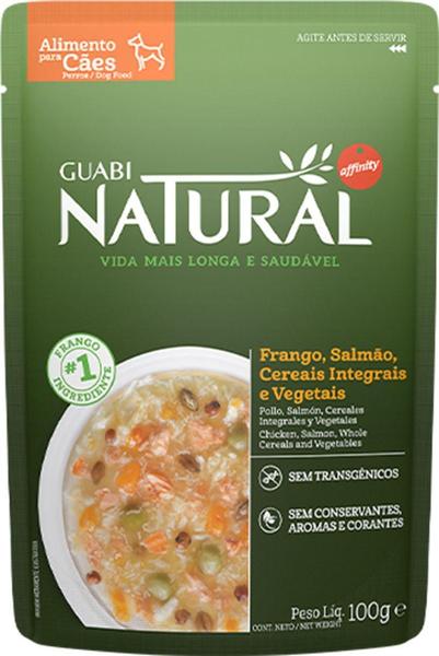 Imagem de Natural Guabi Sachê Frango Salmão Cereais Vegetais Cães 100G