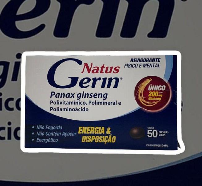 Imagem de Natus Gerin Com 50 Cápsulas - Panax Ginseng 3 caixas - legrand