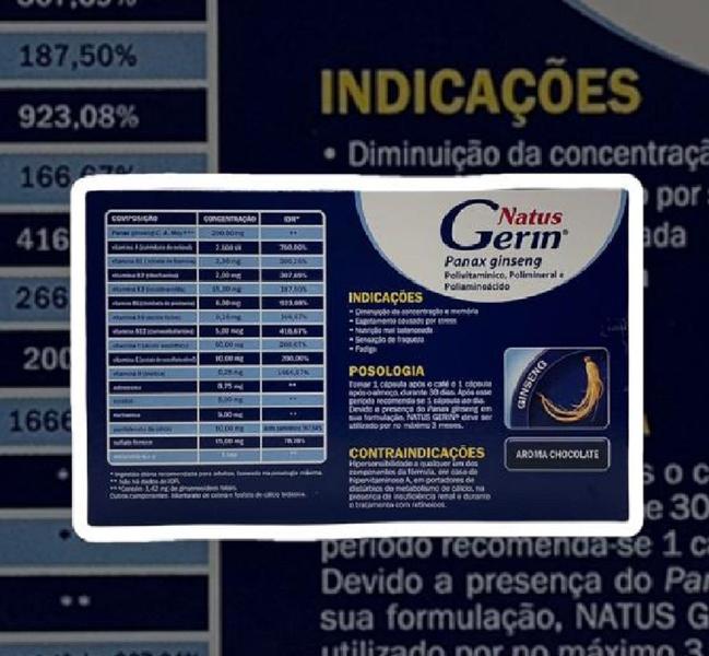 Imagem de Natus Gerin Com 50 Cápsulas Revigorante Físico E Mental -4-Caixas