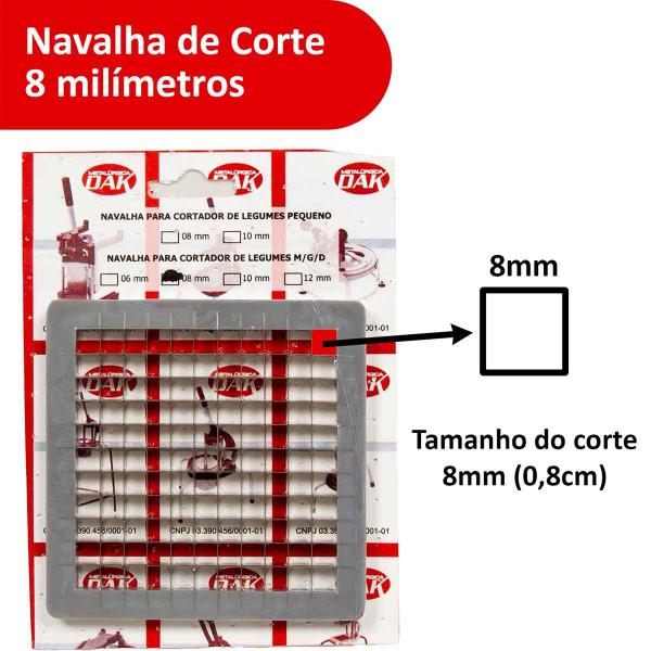 Imagem de Navalha Cortador DAK Médio/Grande/Parede 8mm