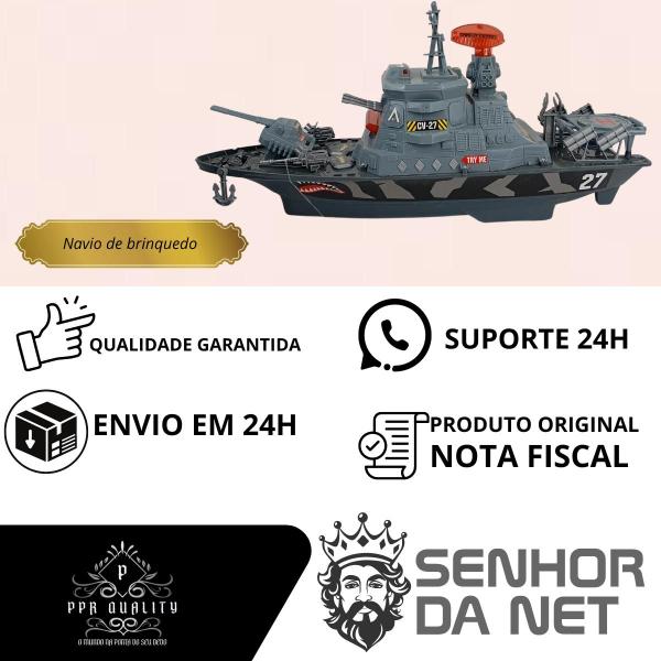 Imagem de Navio de Brinquedo Militar