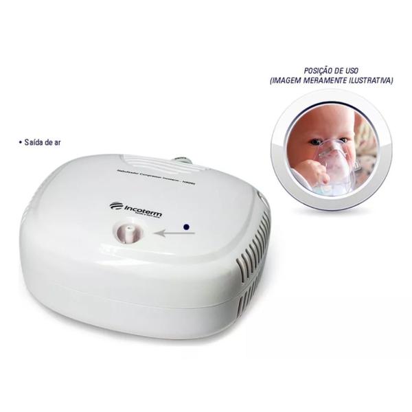 Imagem de Nebulizador Inalador Infantil Incoterm Nb090 Branco Bivolt