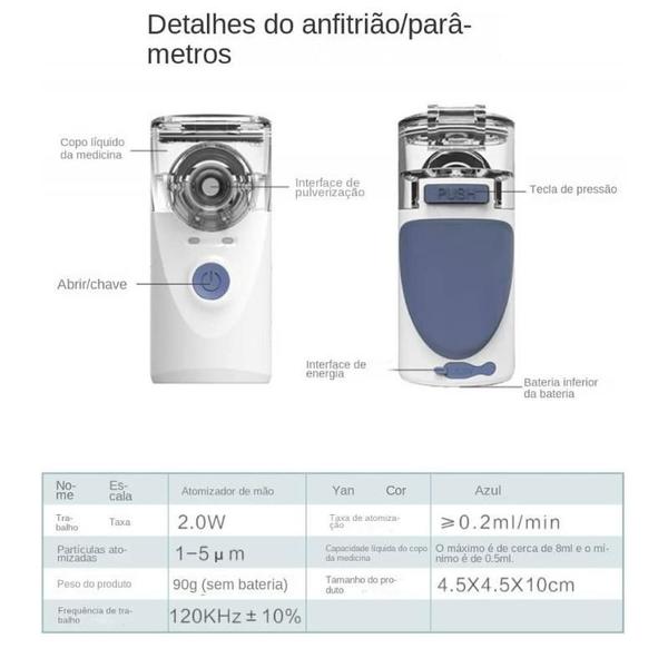 Imagem de Nebulizador/Inalador Portátil Silencioso