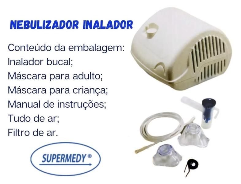 Imagem de Nebulizador inalador supermedy 220v