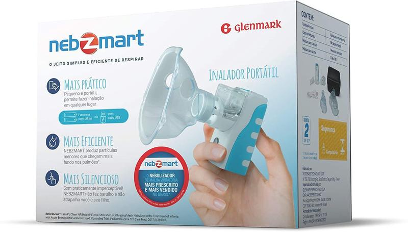 Imagem de Nebulizador Portátil de Rede Vibratória - Nebzmart - Glenmark