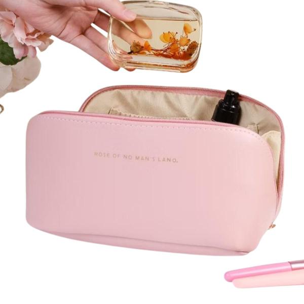 Imagem de Necessaire Feminina Grande Maquiagem Cosméticos Bolsa Viagem Armazenamento Organizador