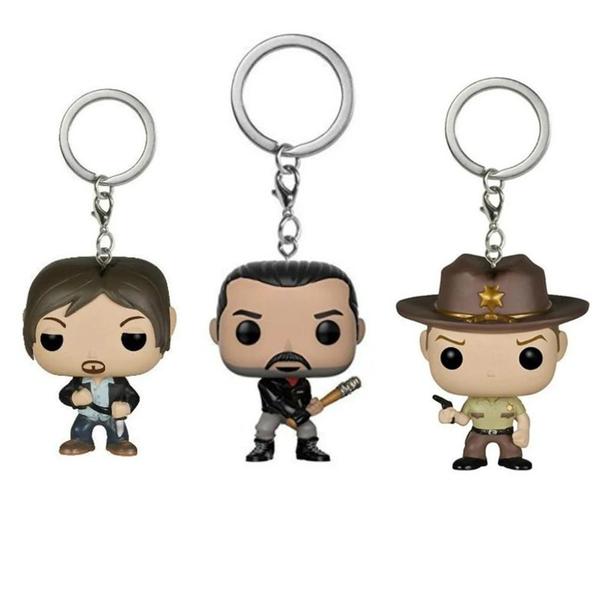 Imagem de Negan Jason Voorhees Rick Grimes Daryl Dixon Walking Dead Sexta-feira 13th Figuras De Ação Chaveiro