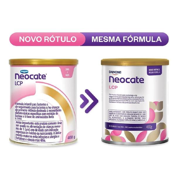 Imagem de Neocate Lcp Fórmula Infantil Em Pó Lata 400g - Original