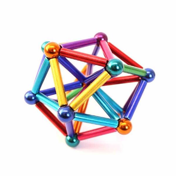 Imagem de Neocube Piramide Magnetica 27 Esferas 8mm E 36 Hastes