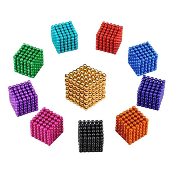 Imagem de Neocube Rosa Cubo Magnético Imã Neodímio Com Latinha Para Guardar