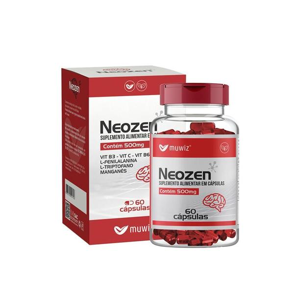 Imagem de Neozen Suplemento Alimentar 500Mg 60 Cápsulas Muwiz