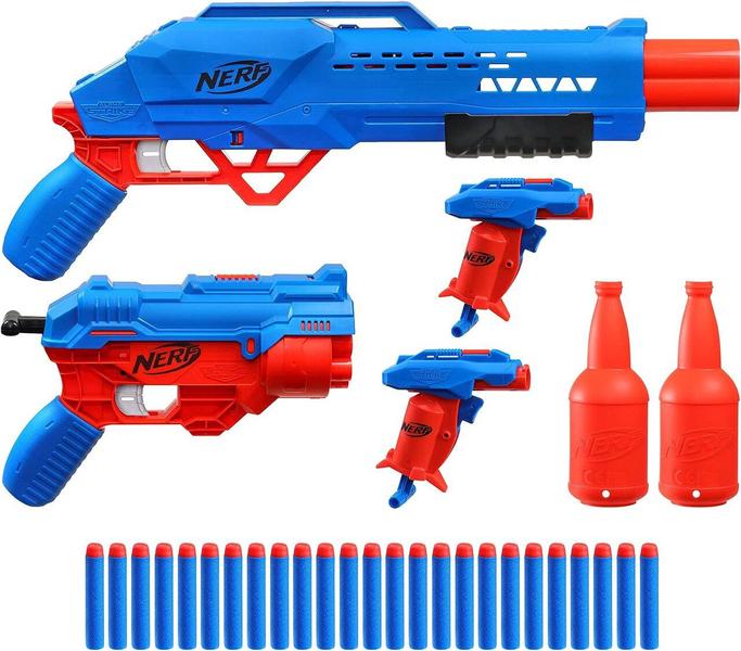 Nerf Alpha Strike Kit Missão Secreta Com 4 Lançadores - Hasbro F2556 Imagem de Nerf Alpha Strike Kit Missão Secreta Com 4 Lançadores - Hasbro F2556