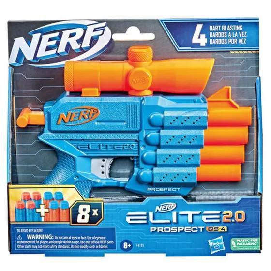 Imagem de Nerf Blaster Hasbro Elite com 4 Barris e 8 Dardos - 21cm