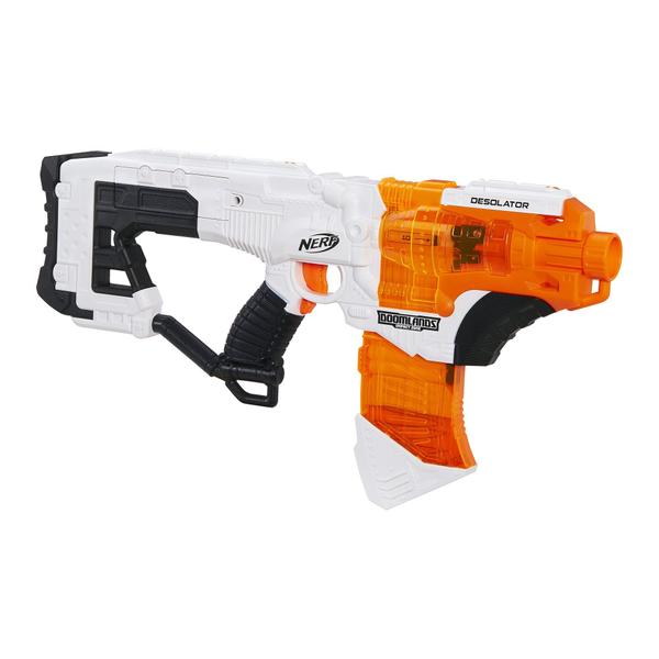 Imagem de NERF Desolator Doomlands Toy Blaster com clipe de 10 dardos e 10 dardos oficiais de elite doomlands para crianças, adolescentes e adultos, multicoloridos