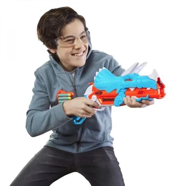 Imagem de Nerf Dino Squad Tricera Blast Lancador Hasbro F0804