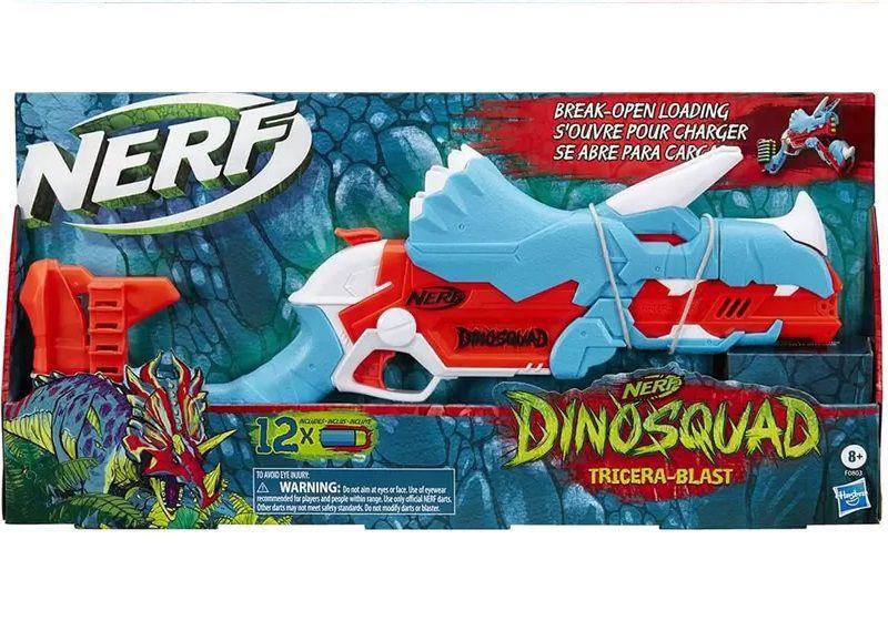 Imagem de Nerf Dinosquad Tricera Blast 12 Dardos - Hasbro