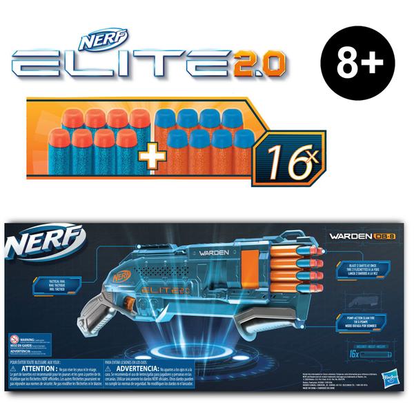 Nerf Elite 2.0 Lançador de Dardos Duplos Warden DB-8 Hasbro Imagem de Nerf Elite 2.0 Lançador de Dardos Duplos Warden DB-8 Hasbro