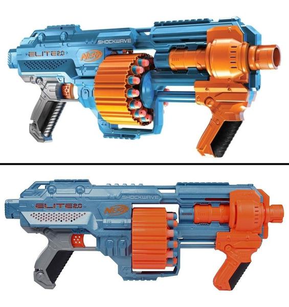 Nerf Elite 2.0 Shockwave RD-15 Com Tambor Rotativo 15 Dardos Imagem de Nerf Elite 2.0 Shockwave RD-15 Com Tambor Rotativo 15 Dardos